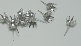 5 Paar oorbelstekkers platium 10x0,50mm