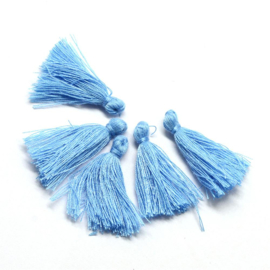 3 x Kwastje Cornflower Blue 30mm