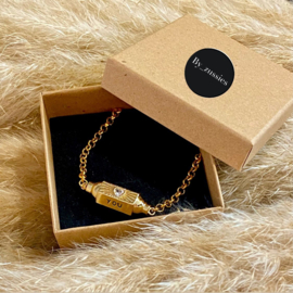 6 x luxe cadeau doosjes voor bijvoorbeeld ringen en armbandjes 90 x 70 x 27mm bruin naturel (pakketpost)