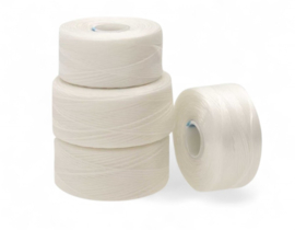 S-Lon draad wit set van 4 klosjes (AA en D) | Nylon rijg- en borduurgaren