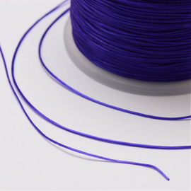 5 meter rond elastisch draad 0,2mm mauve