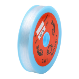1 rol transparant nylon visdraad draad 0,5mm 90 meter per rol