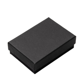 6 x Luxe cadeaudoosjes voor ringen en armbandjes 90 x 65 x 28 mm – zwart (pakketpost)