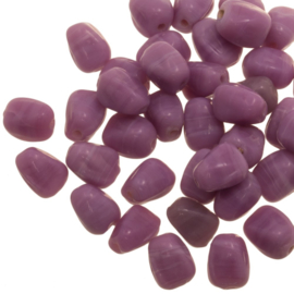 5 x Glaskralen Pebble Purple