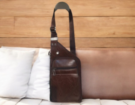 Unisex Crossbody bag dark brown