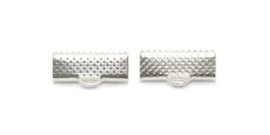 10 x lint of veterklemmen 13mm zilverkleur