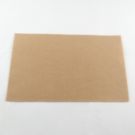 1 x Groot vel Vilt - Ultrasuede, Beadbacking- Beading Foundation 300 x 300 x 1mm Burly Wood