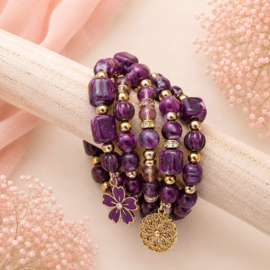 10 x Acrylkralen rond 18 mm – gat 2 mm – amethyst