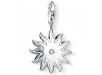 Shining star  925 Sterling Zilveren Bedel met karabijnsluiting