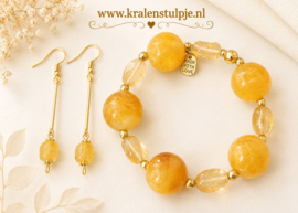 10 x Metalen bedeltje "Made with Love" 11 x 4 mm – goudkleur (Nikkelvrij) ♥