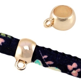 2 x metalen ring met oog Ø5.5mm  Light rose gold oog Ø5.5mm (nikkelvrij)