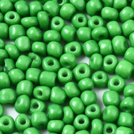 20 gram Glaskralen Rocailles 6/0 (4mm) Green
