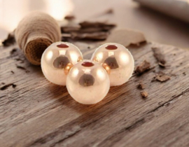 Metalen kralen Rose goldkleur