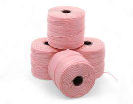 Nylon S-Lon draad 0,5mm Coral Pink – 1 klosje van ± 70 meter