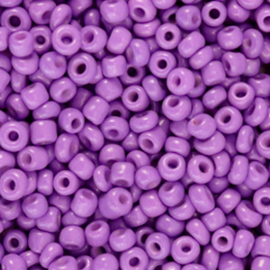 20 gram Glaskralen Rocailles 8/0 (3mm) Sheer lilac