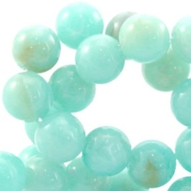 40 x Perla beads 6mm Turquoise