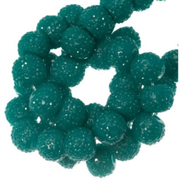 10 x Sparkling beads 6mm green