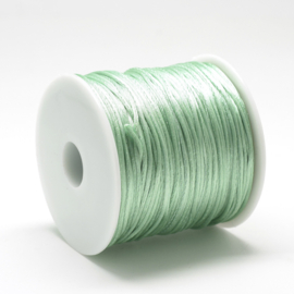 1 rol Nylon satijnkoord ca. 1 mm – aquamarine – ca. 70 meter