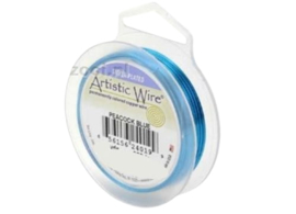 1 x Rol Beadsmith Artistic Wire 0,81mm 13,5 meter  Craft Wire - Tarnish Resistant Peacock Blue (Nikkelvrij)