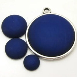 1 x Polaris Matt Cabochon 20 mm Hollands blauw