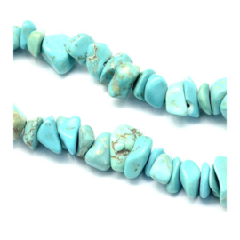 20 x Natural Turquoise Steen Chips