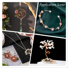 1 x Rol metaaldraad 0,4 mm – lengte ca. 13 meter – Sandy Brown (Nikkelvrij)