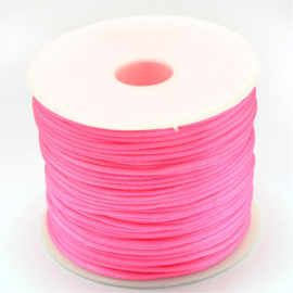 2 meter satijnkoord macramé koord van ca. 1,5 mm Hot Pink