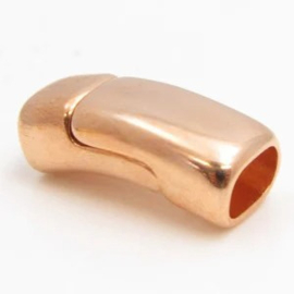DQ metaal magneet sluiting voor Ø 10 x 6mm rosé goud (Nikkelvrij)