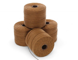 Nylon S-Lon draad 0,5mm Milk Chocolate – 1 klosje van ± 70 meter