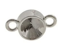 1 x DQ Setting 2 ogen voor SS39 - Antiek Zilver 8mm (nikkelvrij)