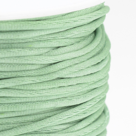 1 rol Nylon satijnkoord ca. 1 mm – aquamarine – ca. 70 meter