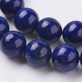 10 x  edelsteen kraal van Lapis Lazuli Dyed 12mm gat: 1mm