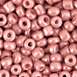 20 gram Glaskralen Rocailles 6/0 (4mm) Hydrangea pink