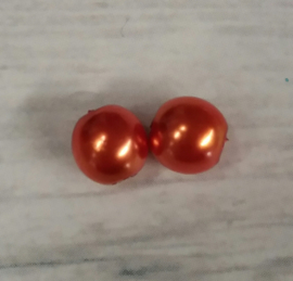 40x glasparel donker oranje 6 mm gat: 1 mm