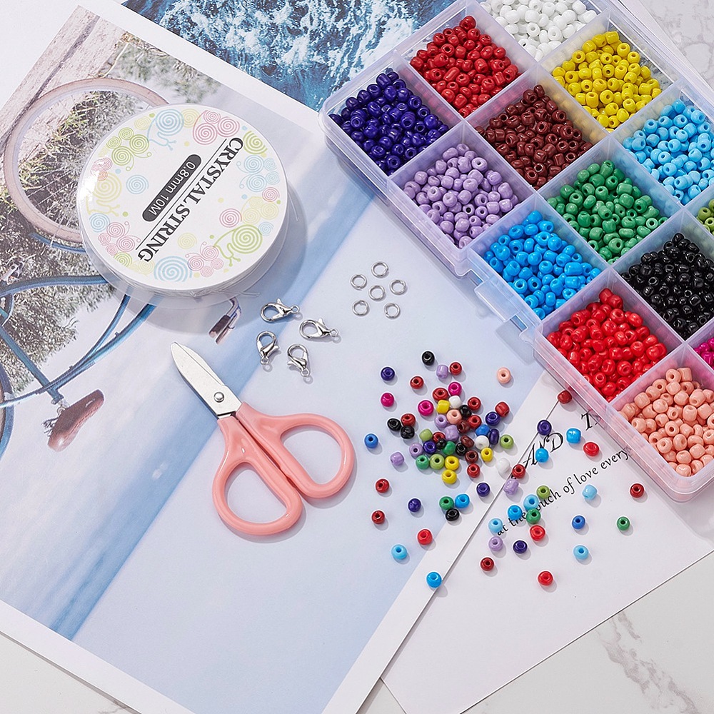 1 x DIY sieraden maken set – Startessetje met rocailles