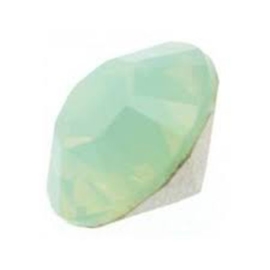 1 x Puntsteen Rivoli Preciosa  SS45 c.a. 10 x 5mm Opal Green