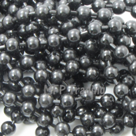 50 cm DQ Metaal Ball Chain ketting dikte 1,5  mm Hematiet kleur (Nikkelvrij)