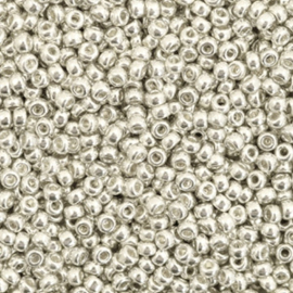 c.a. 5 gram Miyuki rocailles 11/0 - galvanized silver