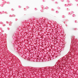 20 gram Rocailles Ceylon Seed Beads 6/0 4 mm – gat 1,5 mm – Medium Orchid