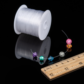1 rol transparant nylon draad 0,3mm 80 meter per rol