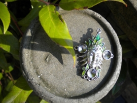 Schitterende metalen ornament 50mm