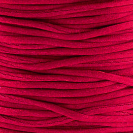 2 meter Macrame Satijndraad 1.0 Ruby Red