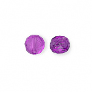 10 x Top Facet kralen 7,5 x 8 mm – gat 1,6 mm – paars