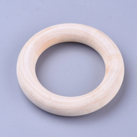 10 x Houten ringen onbewerkt 55 x 9mm, binnen Diameter: 36mm