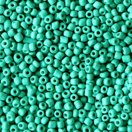 20 gram Glaskralen Rocailles 12/0 (2mm) Bright jade green