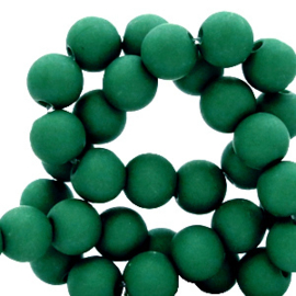 50 x 4 mm acryl kralen matt Fir green (Ø1.2mm)