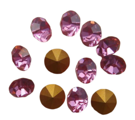 10 x Swarovski puntsteen SS24 Gold Foiled Rose 5,2mm