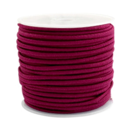 1 meter Gekleurd elastisch draad 2.5mm Fuchsia