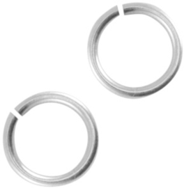 50 x DQ metaal sieraden buigringen of buigringetjes antiek zilver kleur 10 x 1,2mm Ø7,5mm (Nikkelvrij)