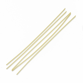 20 cm x 1,6mm koper spiraaldraad, goudkleur messing, duurzame plating